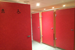Vestiaires de la balnéothérapie